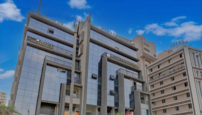 Elegant facade of Hotel Lee Platinum, a pet-friendly destination where style meets comfort