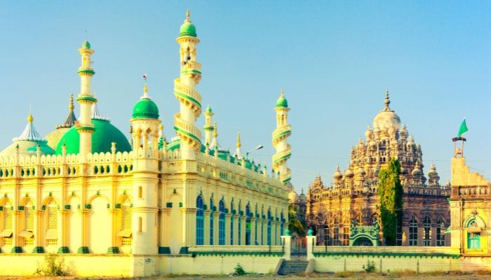 Jama Masjid with its distinct architectural design