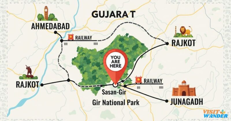 How to Reach Gir National Park Gujarat: 4 Best Ways Sasan Guide